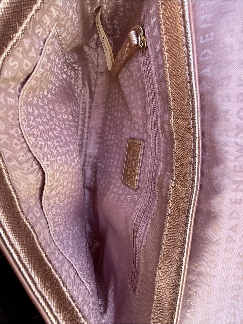 Kate Spade Laurel Way Greer Crossbody Bag - Metallic Rose Gold